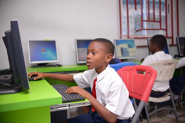 Pupils in computer class at Crystaland Schools Makurdi
